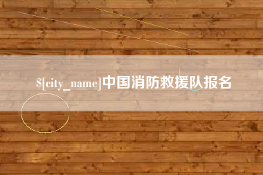 黄石中国消防救援队报名