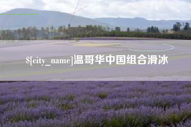 黄石温哥华中国组合滑冰