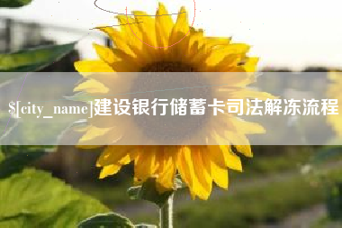 黄石建设银行储蓄卡司法解冻流程
