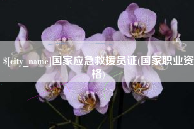 黄石国家应急救援员证(国家职业资格)