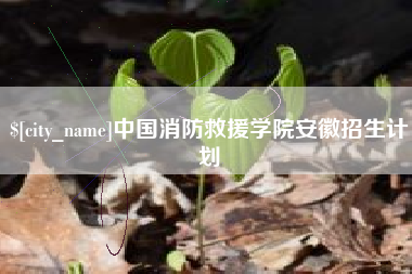 黄石中国消防救援学院安徽招生计划