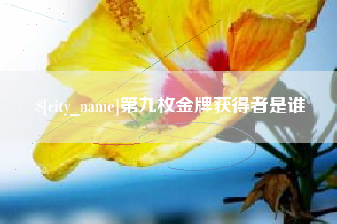 黄石第九枚金牌获得者是谁