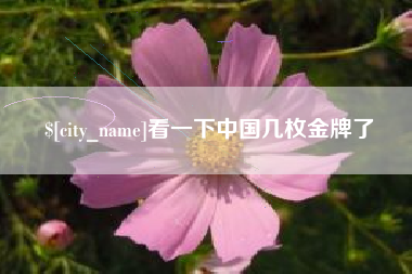 黄石看一下中国几枚金牌了