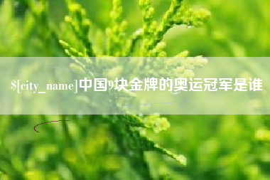 黄石中国9块金牌的奥运冠军是谁