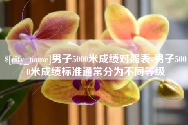 黄石男子5000米成绩对照表-男子5000米成绩标准通常分为不同等级