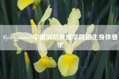黄石中国消防救援学院招生身体要求