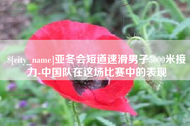 黄石亚冬会短道速滑男子5000米接力-中国队在这场比赛中的表现