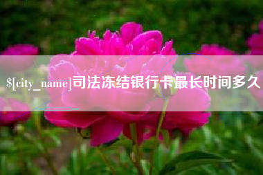 黄石司法冻结银行卡最长时间多久