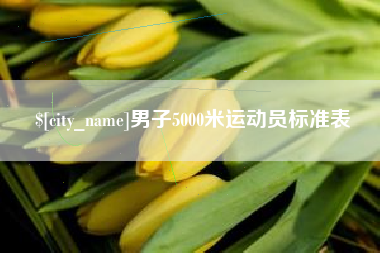 黄石男子5000米运动员标准表