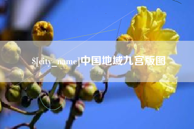 黄石中国地域九宫版图