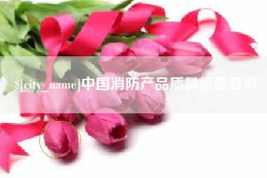 黄石中国消防产品质量信息查询