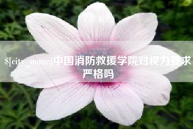 黄石中国消防救援学院对视力要求严格吗