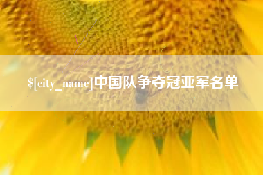 黄石中国队争夺冠亚军名单