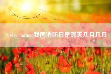 黄石我国消防日是哪天几月几日