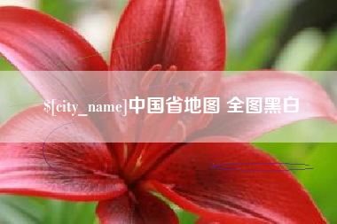 黄石中国省地图 全图黑白