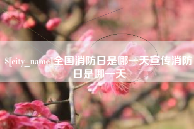 黄石全国消防日是哪一天宣传消防日是哪一天