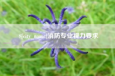 黄石消防专业视力要求