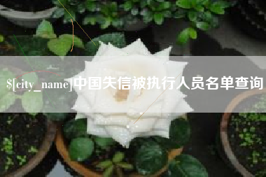 黄石中国失信被执行人员名单查询
