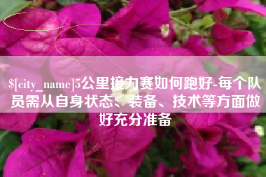 黄石5公里接力赛如何跑好-每个队员需从自身状态、装备、技术等方面做好充分准备