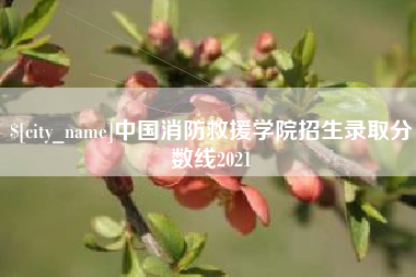 黄石中国消防救援学院招生录取分数线2021