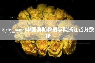 黄石中国消防救援学院浙江省分数线