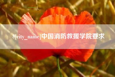 黄石中国消防救援学院要求