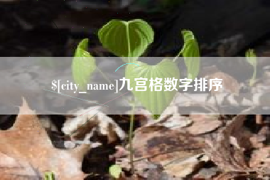 黄石九宫格数字排序