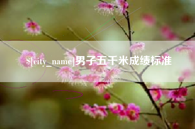 黄石男子五千米成绩标准