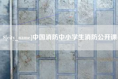 黄石中国消防中小学生消防公开课