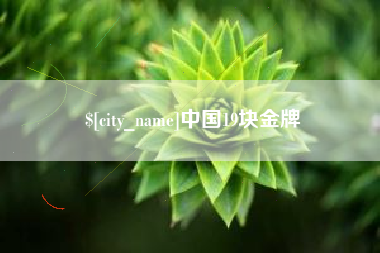 黄石中国19块金牌