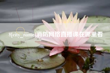 黄石消防网络直播课在哪里看