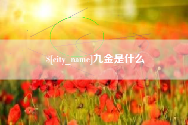黄石九金是什么