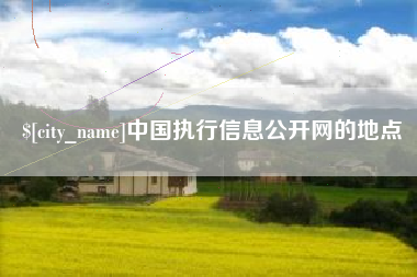 黄石中国执行信息公开网的地点