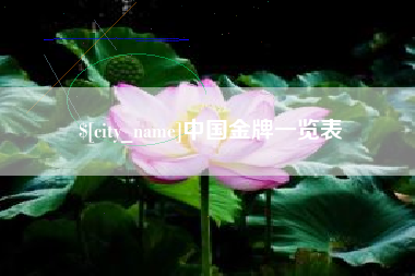 黄石中国金牌一览表
