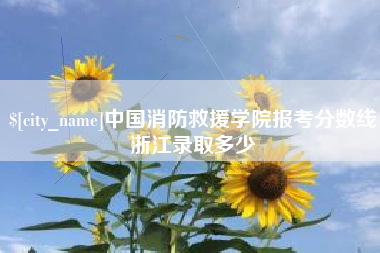 黄石中国消防救援学院报考分数线浙江录取多少