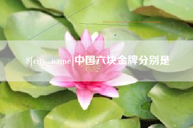 黄石中国六块金牌分别是