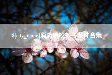 黄石消防院校报考条件合集